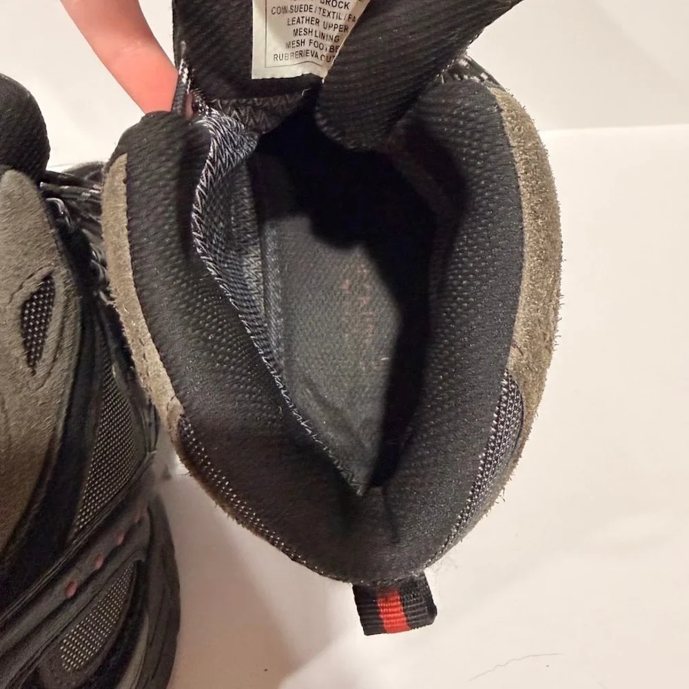 Bearpaw Brock Mens Hiking Boots Black Trail Shoes Size 9 Camping Gorp Granola‎
